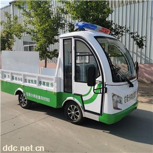  凯驰带液压围板电动搬运车 电瓶货车 斗式电动货运车价格
